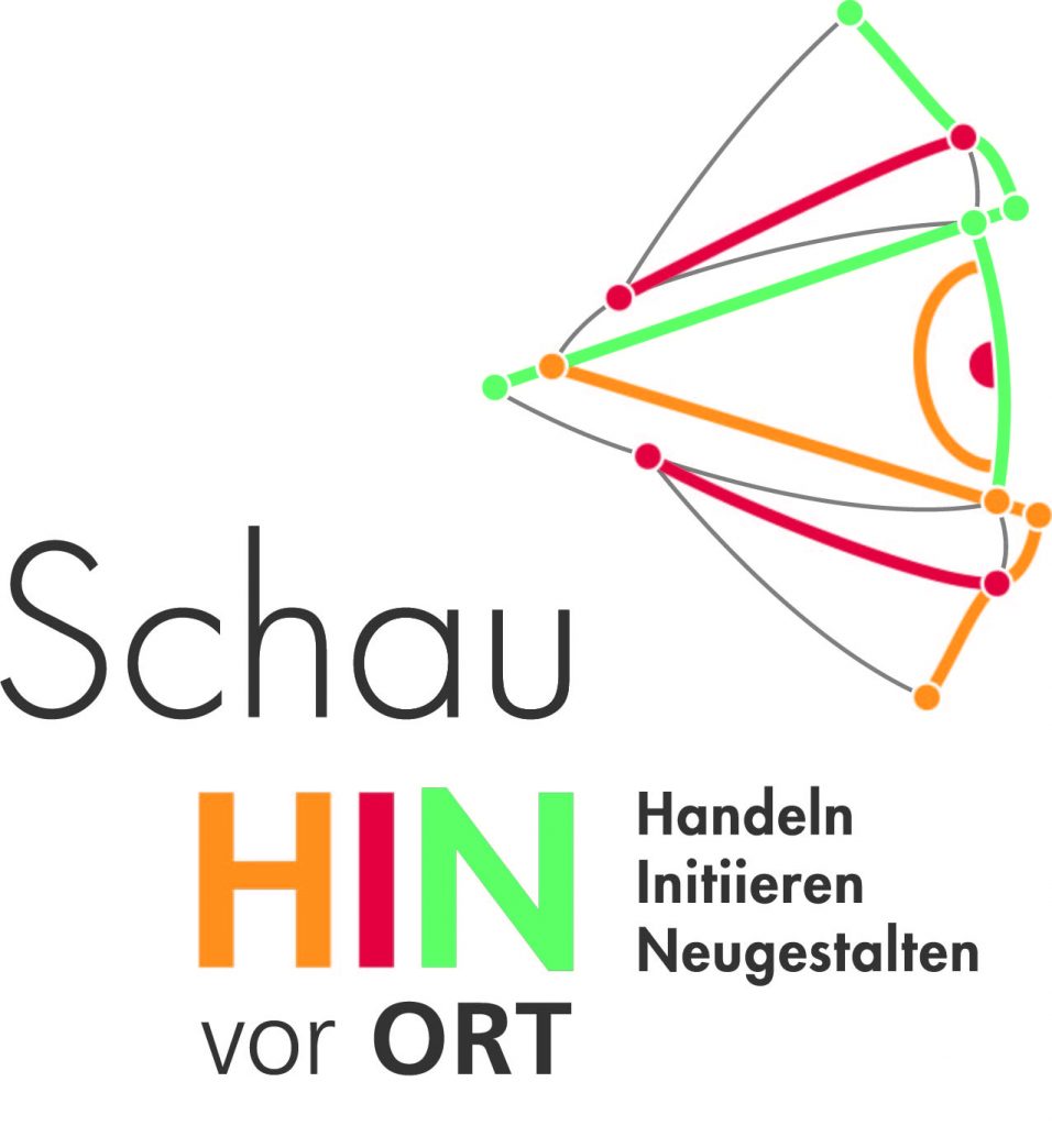 Logo "Schau hin vor Ort – Handeln, Initiieren, Neugestlaten.