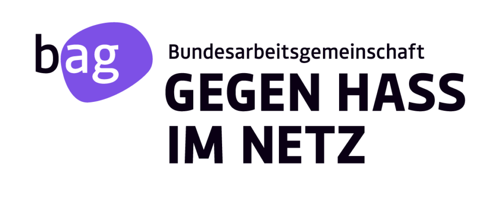 BAG-Logo, Bundesarbeitsgemeinschaft gegen Hass im Netz