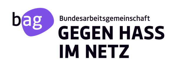 BAG-Logo, Bundesarbeitsgemeinschaft gegen Hass im Netz